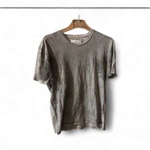 Maison Martin Margiela “Large” Grey two tone color block T-Shirt short sleeve
